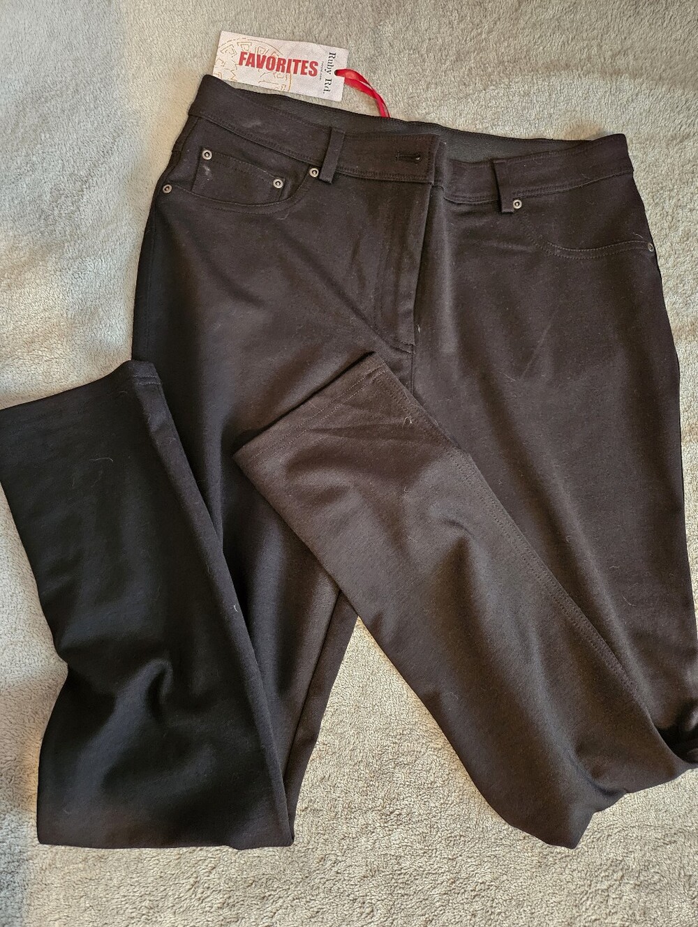 Ruby Rd. Black Women's Ponte Pants
